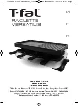 T-Fal VERSATILIS Instructions For Use Manual preview