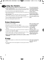 Preview for 8 page of T-Fal VERSATILIS Instructions For Use Manual