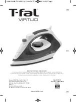 T-Fal VIRTUO FV13 Series Manual preview