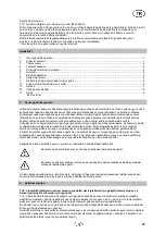 Preview for 85 page of T.I.P. HWA 3000 INOX Operating Instructions Manual