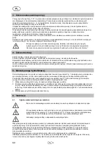 Preview for 72 page of T.I.P. HWA 3600 INOX Operating Instructions Manual