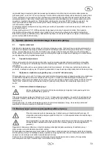 Preview for 75 page of T.I.P. HWA 3600 INOX Operating Instructions Manual