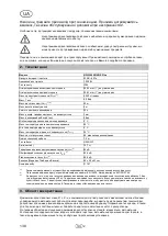 Предварительный просмотр 142 страницы T.I.P. HWW 4400 INOX Plus Operating Instructions Manual