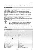 Preview for 75 page of T.I.P. Maxima 350 IPX DUO Operating Instructions Manual