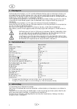 Предварительный просмотр 4 страницы T.I.P. Maxima 400 CX Operating Instructions Manual