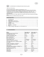 Preview for 3 page of T.I.P. PMA 8000 UV 9 Operating Instructions Manual