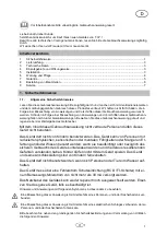 Предварительный просмотр 3 страницы T.I.P. TFU 2000 UV 9 Translation Of Original Operating Instructions