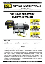 T.J.M. 12000lb Fitting Instructions Manual preview