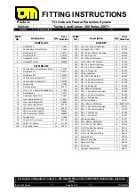Предварительный просмотр 3 страницы T.J.M. T13 Outback Frontal Protection System Fitting Instructions Manual