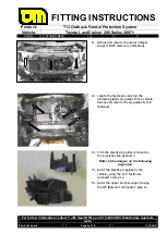 Preview for 5 page of T.J.M. T13 Outback Frontal Protection System Fitting Instructions Manual