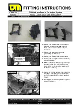 Preview for 6 page of T.J.M. T13 Outback Frontal Protection System Fitting Instructions Manual