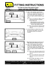 Предварительный просмотр 12 страницы T.J.M. T13 Outback Frontal Protection System Fitting Instructions Manual