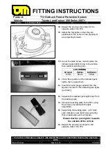 Preview for 14 page of T.J.M. T13 Outback Frontal Protection System Fitting Instructions Manual