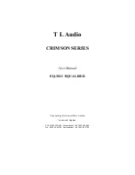 T L Audio Crimson EQ-3011 User Manual preview