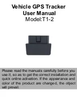 Preview for 1 page of T-Mark T1-2 User Manual