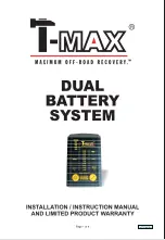 Preview for 1 page of T-MAX DUAL BATTERY SYSTEM Installation Instructions Manual