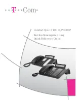 Предварительный просмотр 1 страницы T-Mobile Comfort Open P 100 IP Quick Reference Manual