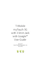 T-Mobile myTouch 3G User Manual preview