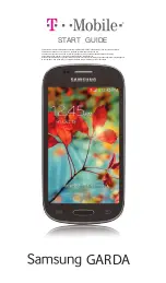 Предварительный просмотр 1 страницы T-Mobile Samsung Garda Start Manual