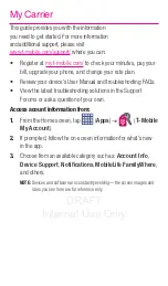 Предварительный просмотр 2 страницы T-Mobile Samsung Garda Start Manual