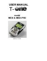 Preview for 1 page of T-ONE MEDI User Manual