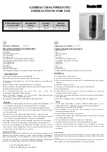 T.P.I. Handels HL 145E FH Instructions For Use Manual preview