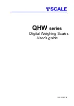 Preview for 1 page of T Scale QHW 15 User Manual