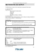 Preview for 16 page of T Scale ROW Series User Manual