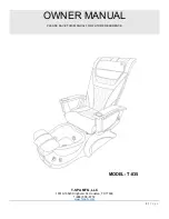 Preview for 1 page of T-SPA T-835 Owner'S Manual