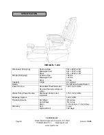 Предварительный просмотр 8 страницы T-SPA T-900 Owner'S Manual