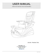 T-SPA TRIANNA T920 User Manual preview