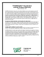 Preview for 52 page of T Therm Geo TST-*** Installation & Operating Instructions Manual