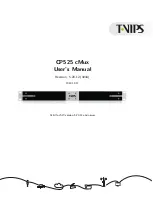 T-VIPS CP525 cMux User Manual preview