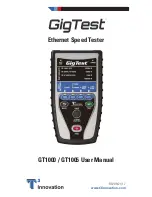 Preview for 1 page of T3 Innovation GigTest GT1000 User Manual