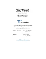 Preview for 16 page of T3 Innovation GigTest GT1000 User Manual