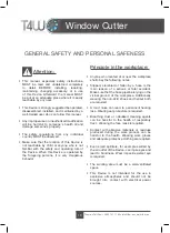 Предварительный просмотр 10 страницы T4W 59365 General Safety & Maintenance Manual