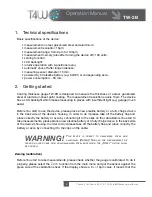 Preview for 3 page of T4W TW-2B Operation Manual