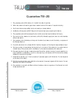 Preview for 8 page of T4W TW-2B Operation Manual