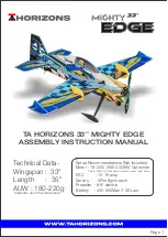 TA HORIZONS MIGHTY EDGE 33 Assembly & Instruction Manual preview