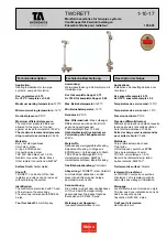 TA Hydronics TWORETT Manifold Assemblies preview