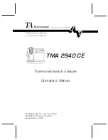 TA Instruments TMA 2940 CE Operator'S Manual предпросмотр