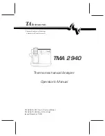 TA Instruments TMA 2940 Operator'S Manual предпросмотр