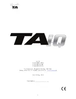 TA Service iQ MWD: 97050 User Manual preview