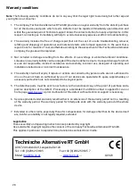 Preview for 28 page of TA FRISTAR3 Operating Manual