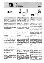 TA RVT Series Assembly Instruction Manual preview