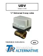 Preview for 1 page of TA UDV Installation Instructions Manual