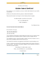 Preview for 3 page of TAB-Austria Golden Island Go4Gold Manual