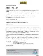 Предварительный просмотр 3 страницы TAB-Austria Max Fire HD Operating Instructions Manual