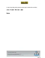 Предварительный просмотр 53 страницы TAB-Austria Max Fire HD Operating Instructions Manual