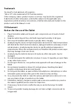 Preview for 13 page of Tab GTAB800P33C User Manual